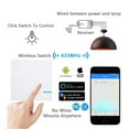 thumbnail image 3 of GREENCYCLE Smart Light Switch WiFi Wall Wireless 2x 1-gang Switch + WIFI Receiver Compatible with Amazon Alexa and Google Home Remote Control Lights and Appliances Timing Function, 3 of 7