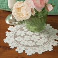 thumbnail image 4 of Heritage Lace DW-1400W-S 14 Po. Dogwood Doily Rond - Blanc - Ensemble de 4, 4 of 4