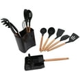 thumbnail image 4 of Dekaim Batterie de Cuisine de Pique-Nique, 13pcs Batterie de Cuisine de Camping résistant à la Chaleur Manche en Bois sans Odeur Noir kit de Batterie de Cuisine de Pique-Nique avec boîte de Rangement, 4 of 14