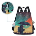 thumbnail image 5 of FORMRS Women's Travel Backpack Purse Anti-Theft Hidden Pockets Casual Shoulder Bag, Astronaut and Sky, 5 of 7