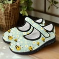 thumbnail image 3 of Psesaysky Women's Little Bee Printed Shoes Lightweight Comfortable Fashion Walking Shoes Hook & Loop Size 5.5-10, 3 of 7