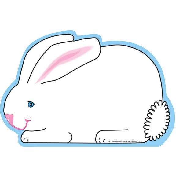 SHAPES ETC. Large Notepad - Rabbit