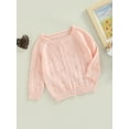 thumbnail image 3 of Bagilaanoe Toddler Baby Girl Cardigan Long Sleeve Sweater Hollow Out Outerwear 6M 12M 2T 3T 4T Kids Casual Tops, 3 of 8