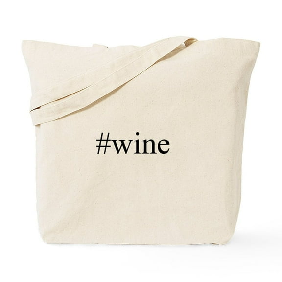 CafePress - #Wine Tote Bag - Unisex Canvas Tote Bag, Beige, 1-Piece