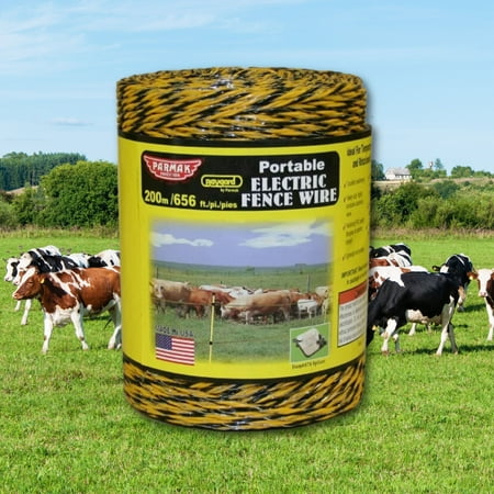 Baygard 00121 656' Yellow And Black Portable Electric Fence Wire