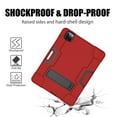 thumbnail image 5 of Dteck Case For iPad Pro 12.9" 5th Generation 2021,Shockproof Rubber Kickstand Case 3-Layer Protection Heavy Duty Cover for iPad Pro 12.9-inch 5th Gen 2021,Red+Black, 5 of 7