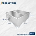 thumbnail image 3 of Historyli 24X24x9.4 Inch Stainless Steel Maple Syrup Evaporator Pan with Partition,Includes Valve & Interface for Home & Outdoor Sap Boiling,Stainless Steel, 3 of 8