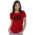 thumbnail image 3 of Funny Graduation Later Educator Womens Slim Fit Graphic Tee Brisco Brands L, 3 of 5