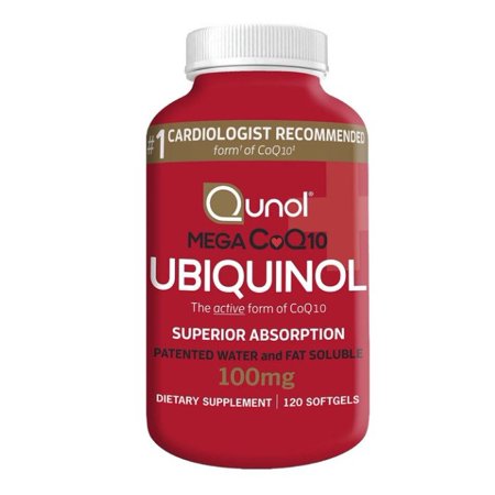 Qunol Mega CoQ10 100 mg 120 Softgels .