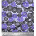 thumbnail image 1 of Soimoi Poly Georgette Fabric Artistic Flower Printed Craft Fabric by the Yard 42 Inch Wide, 1 of 1