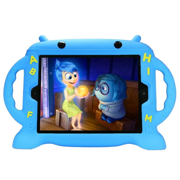 MaximalPower Cartoon Robot iPad Case for Kids - Compatible with New iPad 2017 & 2018 9.7''/iPad Air 1/iPad Air 2/iPad Pro 9.7 inch (Blue)