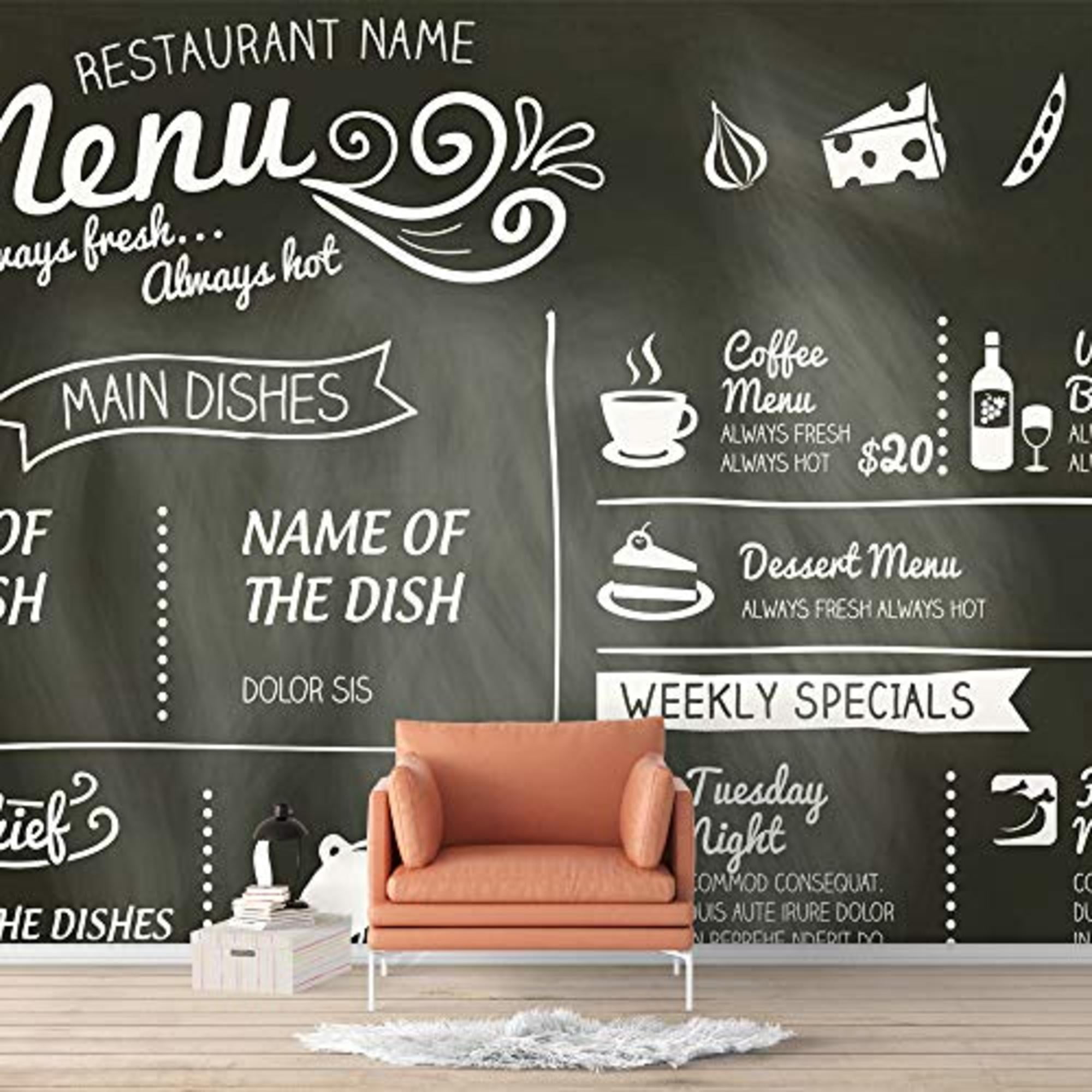 IDEA4WALL 4pcs Abstract Banksy Street Art Peel and Stick Wallpaper Removable Wall Murals Large Wall Stickers for Home Decoration, 66"x24"