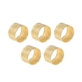 thumbnail image 5 of Uxcell Metal Sewing Thimble Yellow Ring Finger Thimbles 5 Pack, 5 of 5