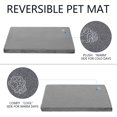 thumbnail image 3 of Alfombra de cama para perros EMPSIGN, elegante, reversible, impermeable, XL, gris, 3 of 7