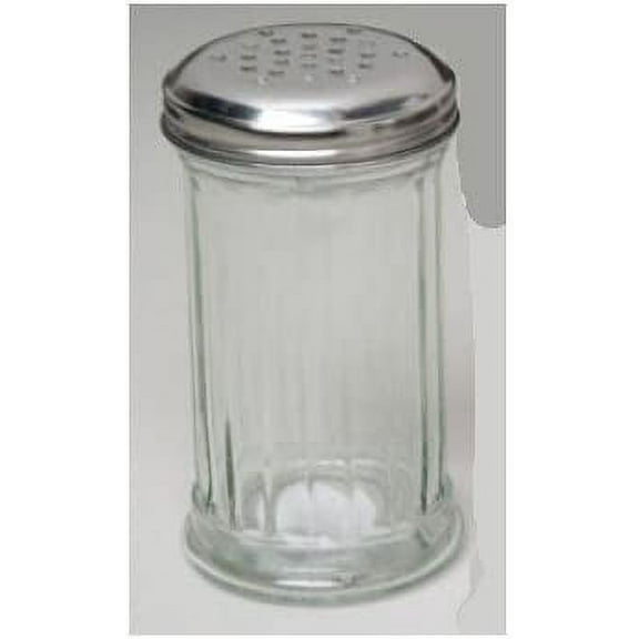 5.25in High Glass Cheese Dispenser W/metal Lid