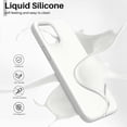 thumbnail image 3 of Shockproof Liquid Silicone Designed for iPhone 12 Case and iPhone 12 Pro Case Gel Rubber Full Body Protection Anti-Shock Cover Case Drop Protection 6.1inch-White, 3 of 11