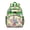 Green-18, variant on Trippy Style Waterproof Travel Backpack - Emotional Healing Geometric Design, Breathable Student Bag with Multiple Pockets, Durable Fantasy Floral Backpack for Teens