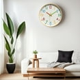thumbnail image 3 of Unique Bargains Non-Ticking Battery Operated Colorful Analog Wall Clock White, 3 of 6