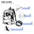 thumbnail image 3 of Balery Floral Sugar Skull Portrait Mochila Clásica Impresa Básica para Viaje, Mochila Escolar Resistente al Agua, Mochila de Lona con Correas Ajustables-Small, 3 of 5