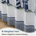 thumbnail image 6 of Lighthouse Fabric Shower Curtain, Blue Gray and White Coastal Nautical Shower Curtains for Bathroom Decor, Waterproof Polyester Bathroom Curtains, 84" W x 84" H, 6 of 6