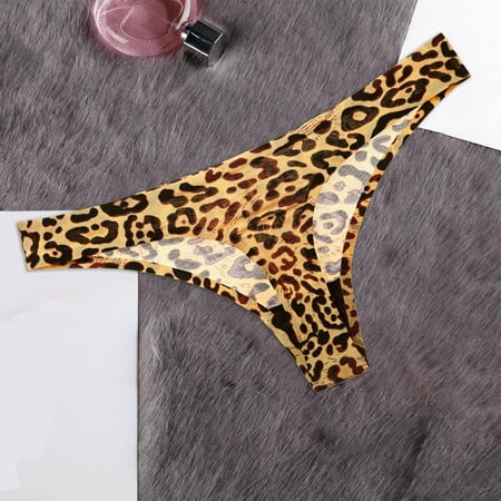 

KaLI_store Women s Underwear Women s Seamless Hipster No Show Invisible Ice Silk Stretch Underwears Bikini Underwear Panty