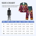 thumbnail image 4 of Hirioo Vintage Patterned Skull for Men's Pajama Sets 2 Piece Pjs Men's Long-Sleeved Pajama Set Button Down Sleepwear,S-XXL-X-Large, 4 of 7