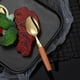 thumbnail image 1 of Juego de cubiertos de acero inoxidable | Juego de cuchara y tenedor con mango de madera | Utensilios de cocina y cubertería para el comedor | Vajilla apta para lavavajillas para el hogar y la cocina, 1 of 6