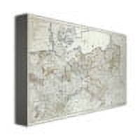 Trademark Art 'Map of the Prussian States, 1799' Canvas Art