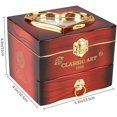 thumbnail image 3 of Caja de joyería de música de ballet con tema de niña, caja de joyería de música mecánica blanca, caja de música para niños con cajón, afinación del lago de los cisnes, regalos de cumpleaños,, 3 of 5