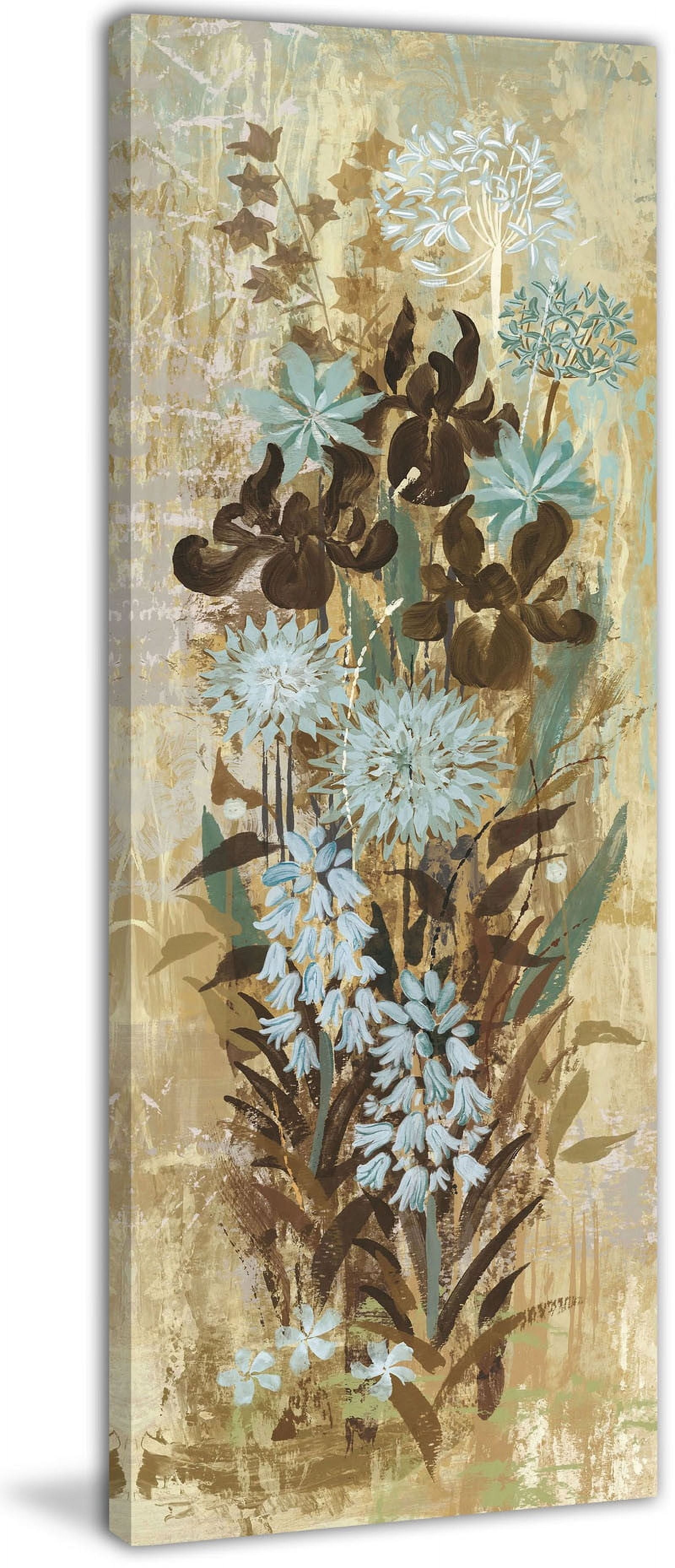 Marmont Hill "Floral Frenzy Blue I" Painting Print on Canvas