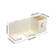 thumbnail image 3 of Organizador de herramientas para el cabello de pared sin taladro | Cesta de baño para secador, plancha y cepillos | Plástico ABS, impermeable, adhesivo y con tornillos, 3 of 6