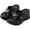 Black, variant on Women's Slippers Flip Flops Slides Platform Wedge Sandals Thong Sandals Non-Slip EVA Summer Shoes Toe Post Beach Sandals