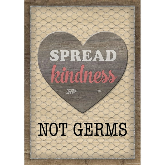 Teacher Created Resources Spread Kindness Not Germs Positive Poster 13.375" x 19" (TCR7511)
