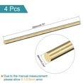 thumbnail image 2 of Uxcell 6mm Diameter 250mm Length Brass Solid Round Rod for DIY Craft 4 packs, 2 of 4