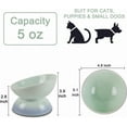 thumbnail image 3 of Ceramic Elevated Cat Bowls Tilted Cat Food Bowl Dish Pet Feeder Bowl Dishwasher Microwave Safe, 3 of 10