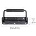 thumbnail image 2 of Iron Toolbox Spring Loaded Folding Handles Heavy Duty Durable Comfortable Grip Black 2pcs, 2 of 8