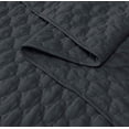 thumbnail image 4 of Chezmoi Collection Thea 3-Piece Oversized Bedspread Set, Geometric Quatrefoil Pattern Quilted Coverlet Set, 4 of 5
