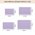 thumbnail image 5 of Purple Door Mat Indoor Outdoor, Country French Rustic Buffalo Plaid Modern Art Non Slip Welcome Mat with Rubber Backing, Absorbent Fabric Front Door Mats Entryway Rug for Home Patio Entrance 18"x30", 5 of 9