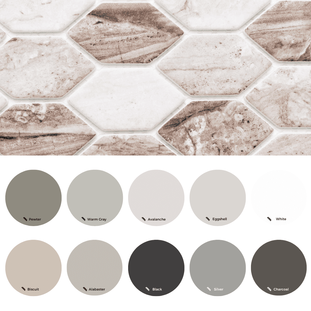 The Tile Life Recycled Serenity 4" x 4" Cafe Matte Glass Mosaic Tile Sample, 1 Piece