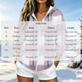 thumbnail image 2 of cocolona Womens Plaid Hoodies Casual Long Sleeve Zipper Vintage Sweatshirts Hooded Drawstring Fall Trendy Outfits, 2 of 7