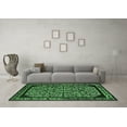 thumbnail image 3 of Ahgly Company Indoor Round Oriental Emerald Green Industrial Area Rugs, 3' Round, 3 of 4