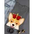 thumbnail image 3 of Royal Corgi W Crown T-Shirt Women -Image by Shutterstock, Female 5X-Large, 3 of 4