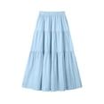 thumbnail image 4 of Girls Pleated Skirt, Girls Solid Color Pleated A Line Summer Dress, Casual Kids Outfit, Back To School Daily Dress For Girls Ages 3–13, 4 of 4