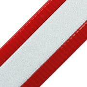 Strapworks BioThane Gold Series Coated Reflective Webbing - Waterproof Heavy Duty Strap - 1 Inch x 5 Yards, Light Red
