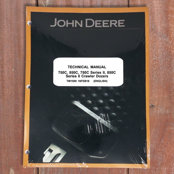 John Deere 750C, 850C, 750C Series II, 850C Series II Crawler Dozer Service Manual - Part Number # TM1589