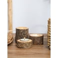 thumbnail image 3 of Candle Holder Wood Color Vintage Wooden Candle Stand Table Decoration Christmas Home Decor Wedding Home Decor Aesthetics Gift (3PCs-BS1180), 3 of 7