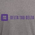 thumbnail image 3 of CafePress - Delta Tau Delta Purple Signature T Shirt - Men's Fitted T-Shirt, 3 of 4