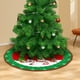 thumbnail image 4 of CaiYueKe Christmas Tree Skirt, 47 Inch Rustic Tree Skirt Ornaments Buffalo Plaid Xmas Tree Skirt Mat with Santa Snowman Deer Pattern for Decorations Holiday Party Indoor Outdoor, 4 of 9