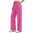 thumbnail image 3 of MOSHU Sweatpants for Women Straight Leg Elastic Waist Spring Fall Pants Casual Lounge Pants Womens Sweatpants with Pockets, 3 of 10