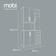 thumbnail image 5 of Alacena 90 cm de Madera Atenas Roble Blanco Mueble Cocina Mobi Muebles Moderno, 5 of 5